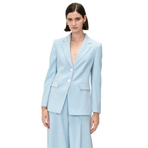 Veronika Maine Drapey Ecovero Viscose Semi Fitted Blazer